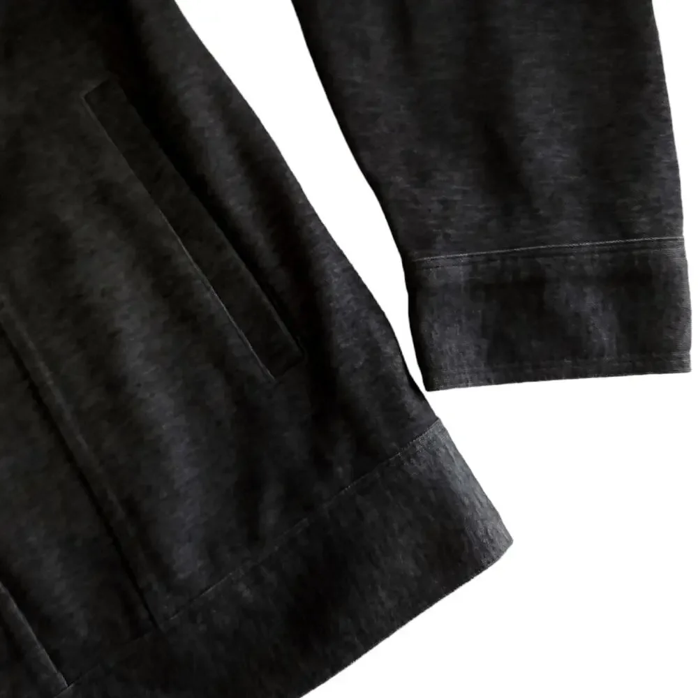 RAFFI men's button up cotton blend knit casual shacket gray jacket Sz Small NEW - Picture 4 of 8